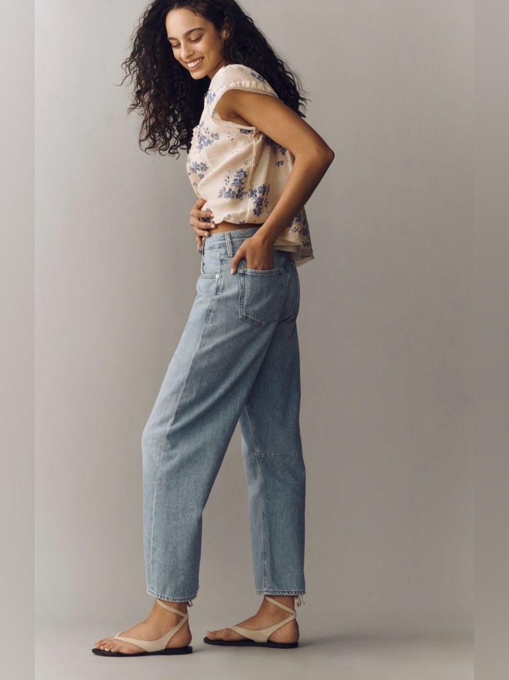 Anthropologie x Citizens of Humanity Miro High-Rise Tapered Crop Jeans 28 NWT - Picture 3 of 15